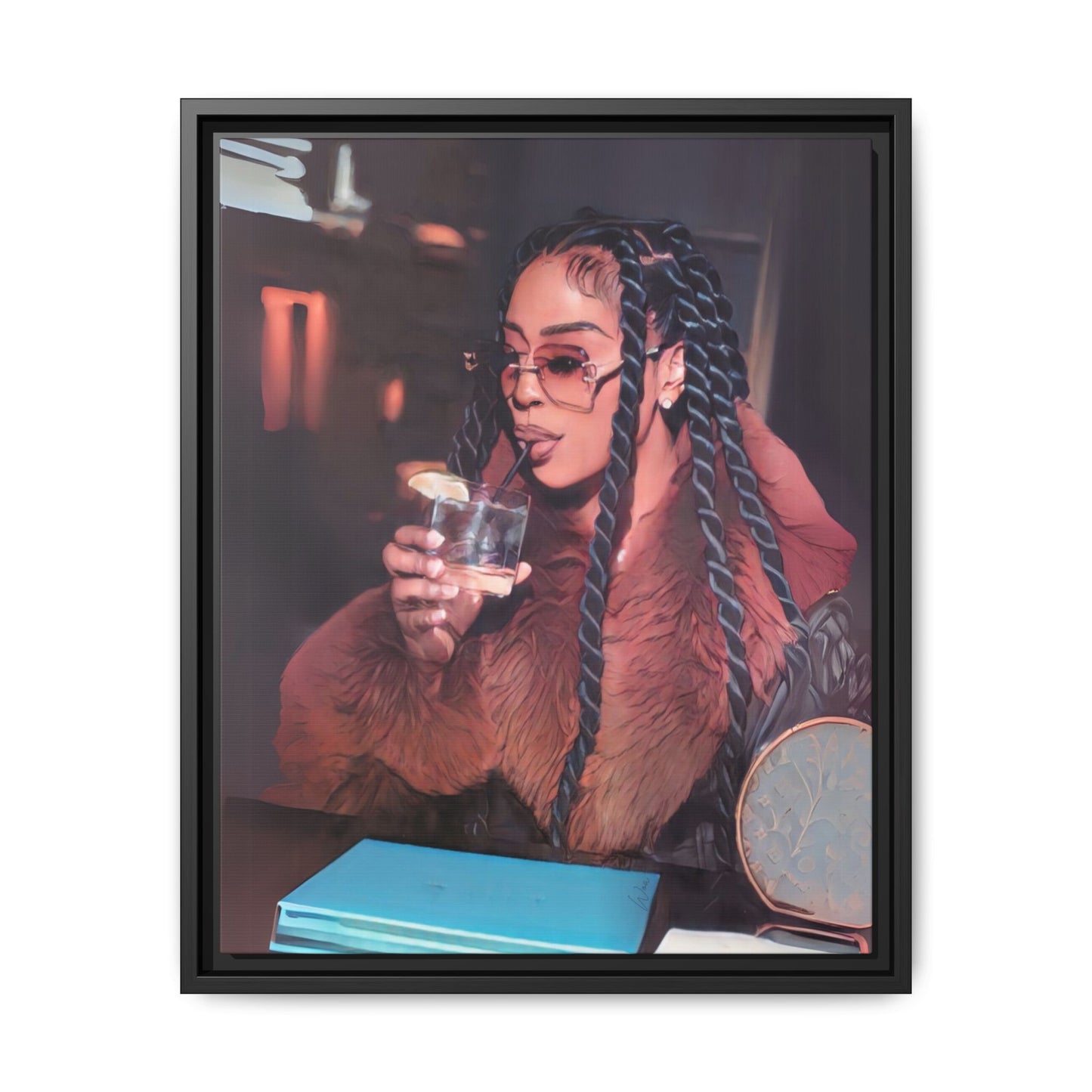 “Girl Boss” Framed Canvas - Work Of Art Co