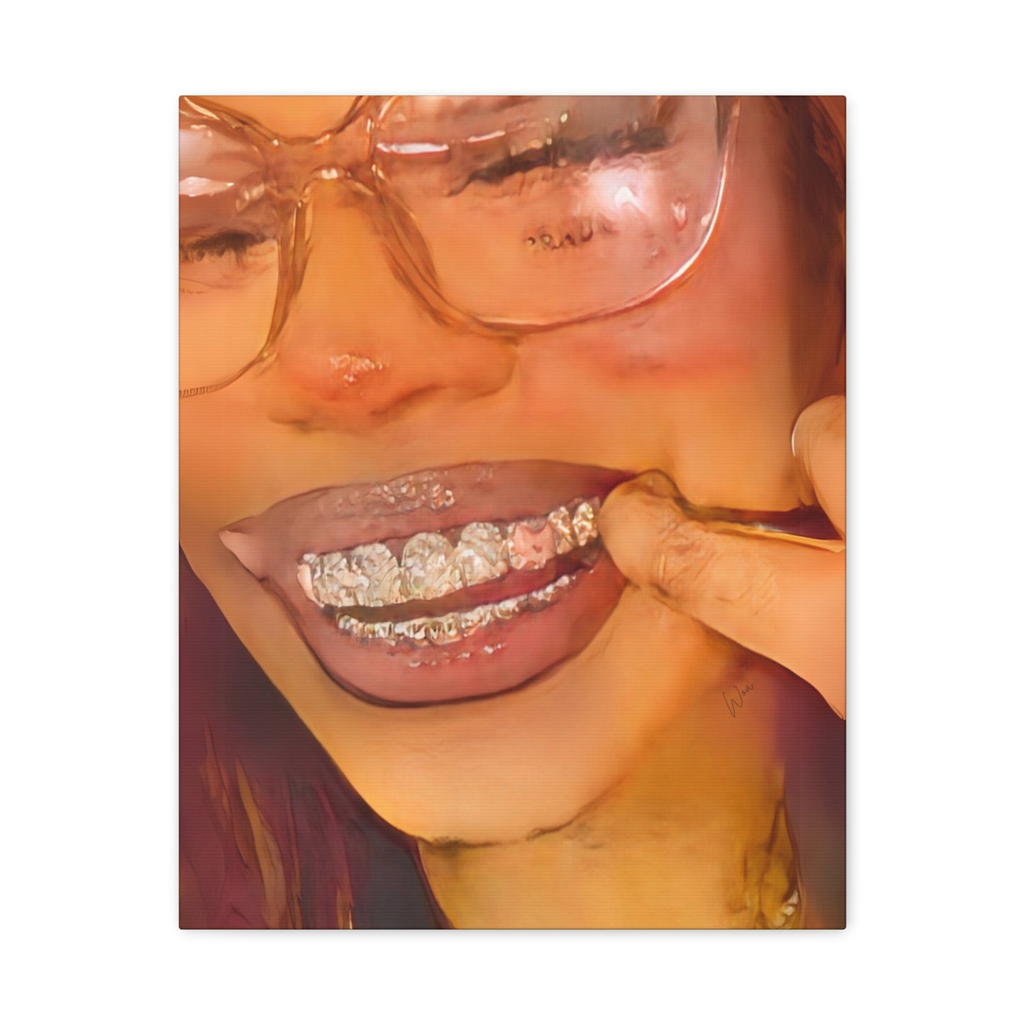 “Princess Grillz” Canvas - Work Of Art Co