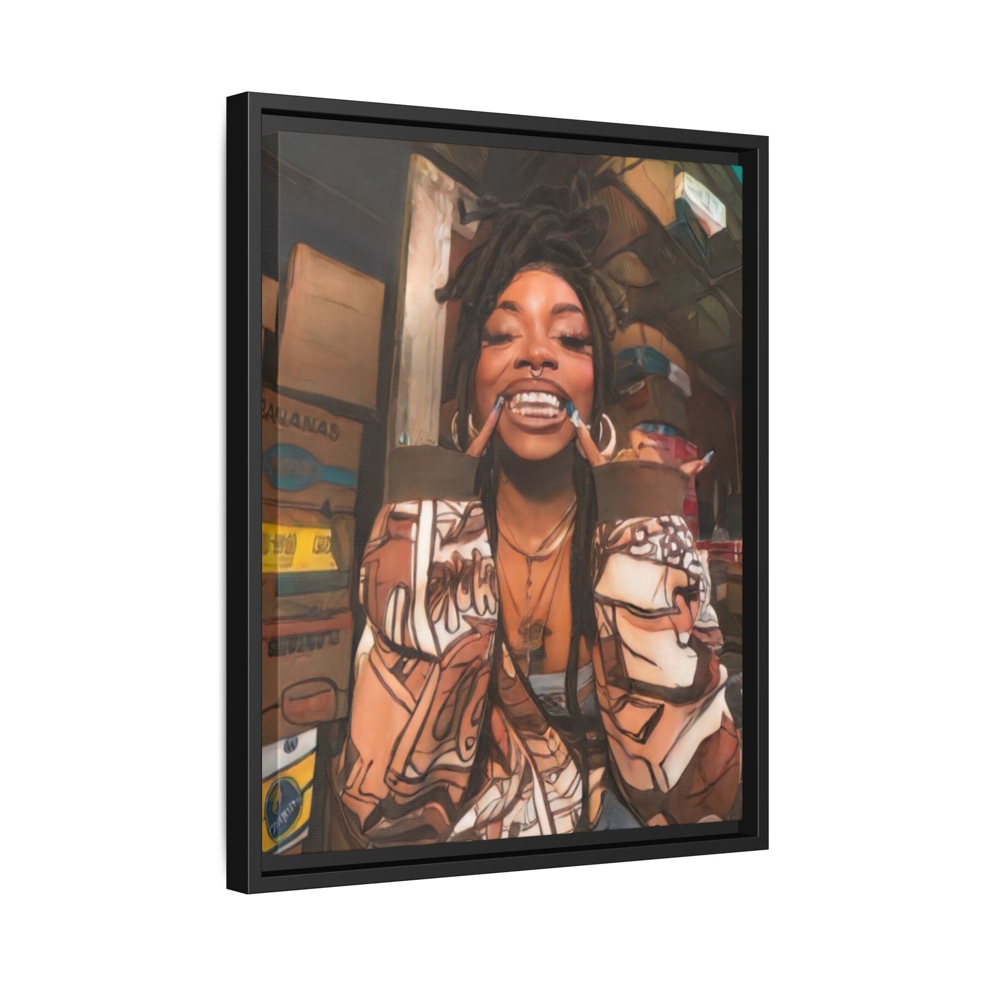 “She Dope ll” Framed Canvas - Work Of Art Co