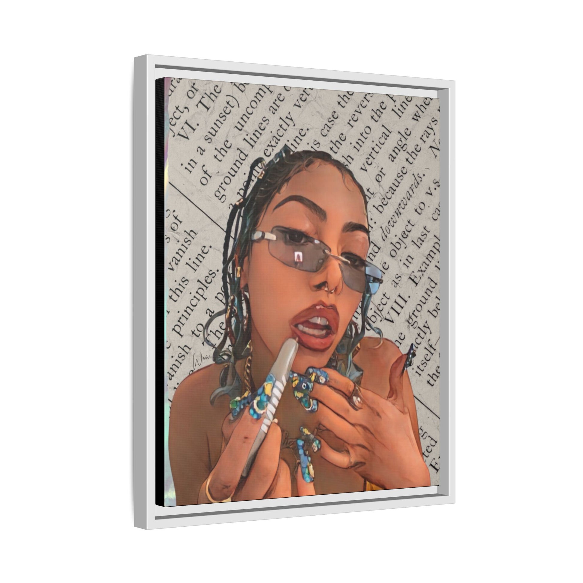 “Trending Topic” Framed Canvas - Work Of Art Co