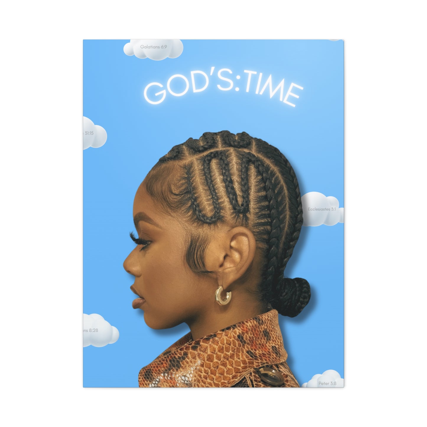 J Love “God’s Time“ Canvas - Work Of Art Co