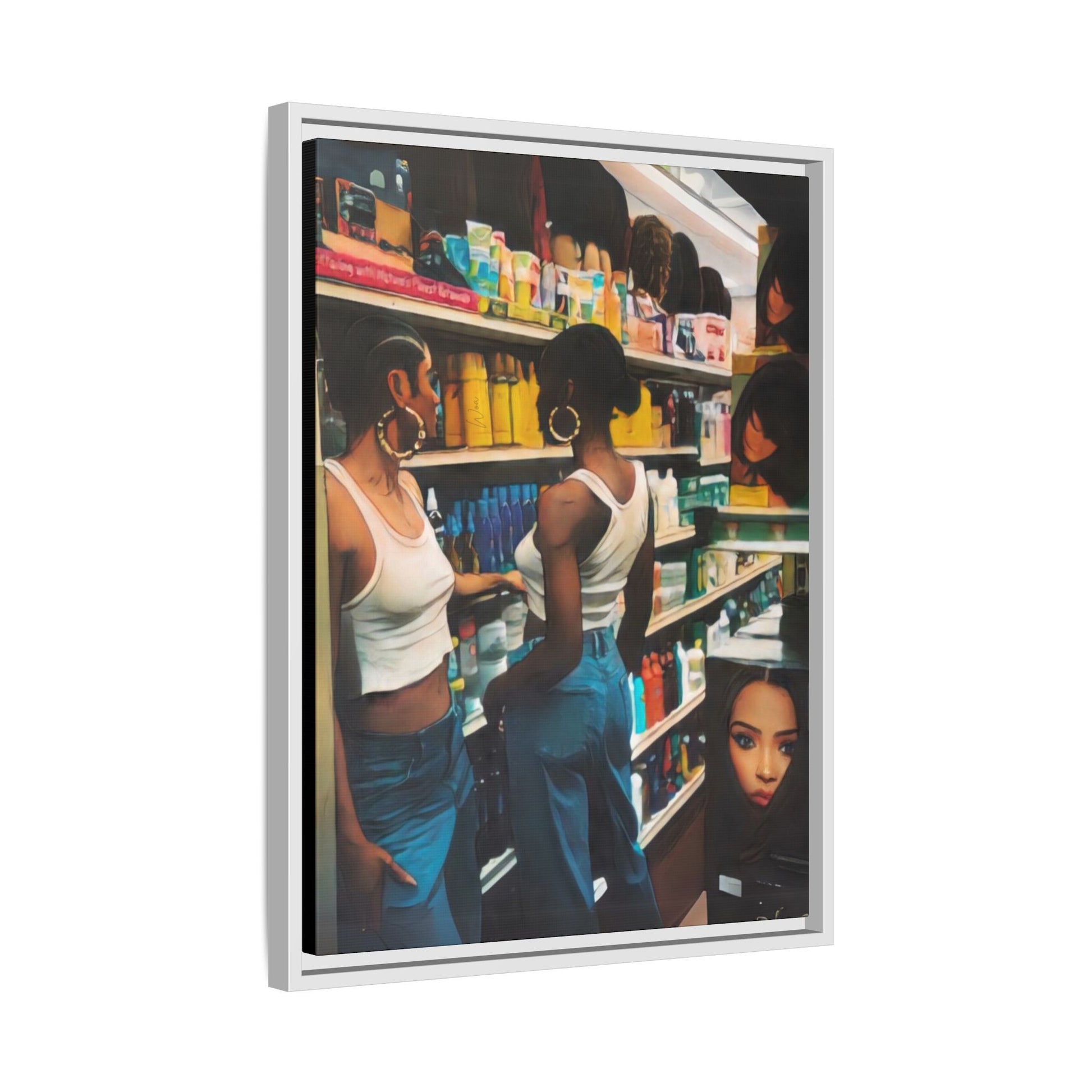 “Beauty Supply” Framed Canvas - Work Of Art Co