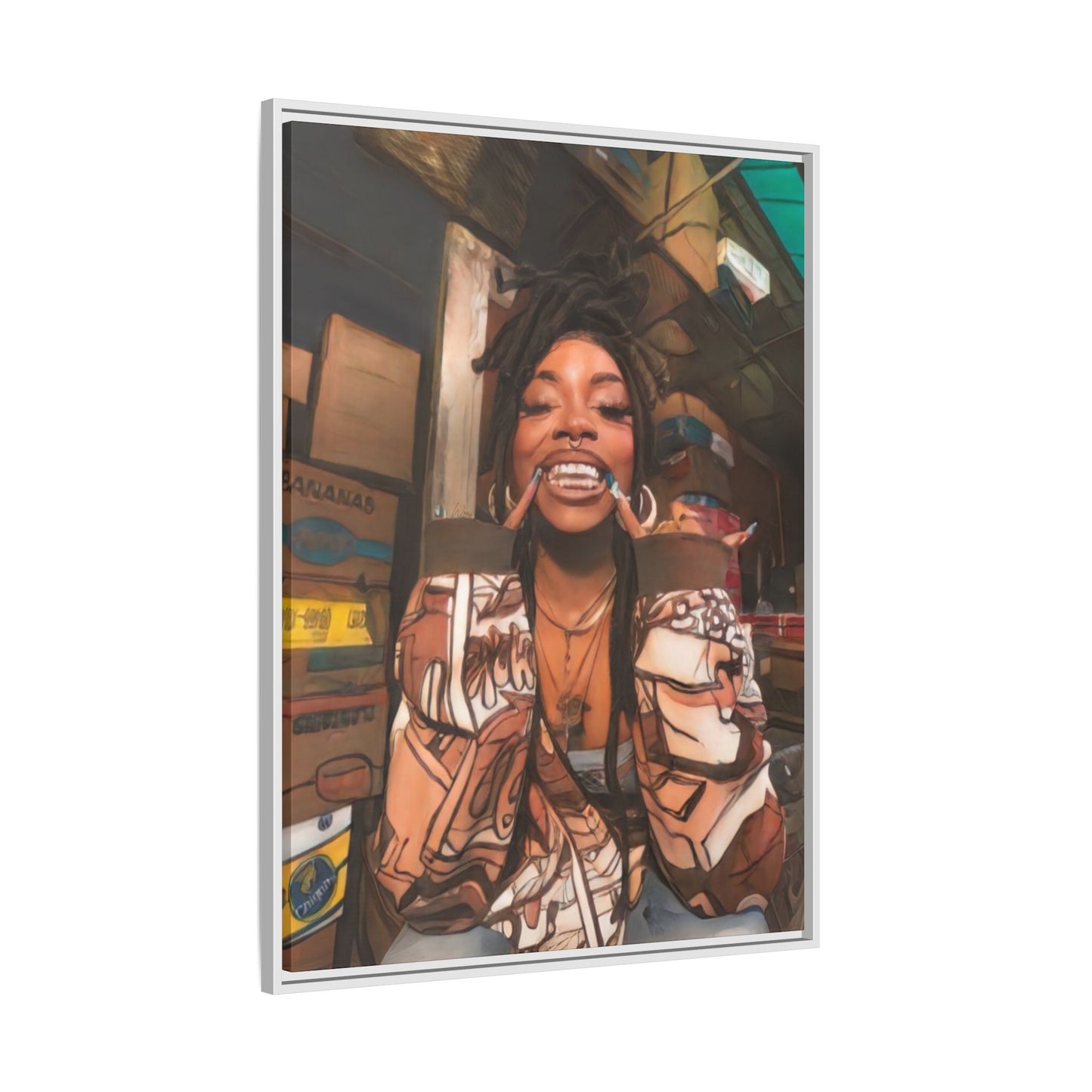 “She Dope ll” Framed Canvas - Work Of Art Co