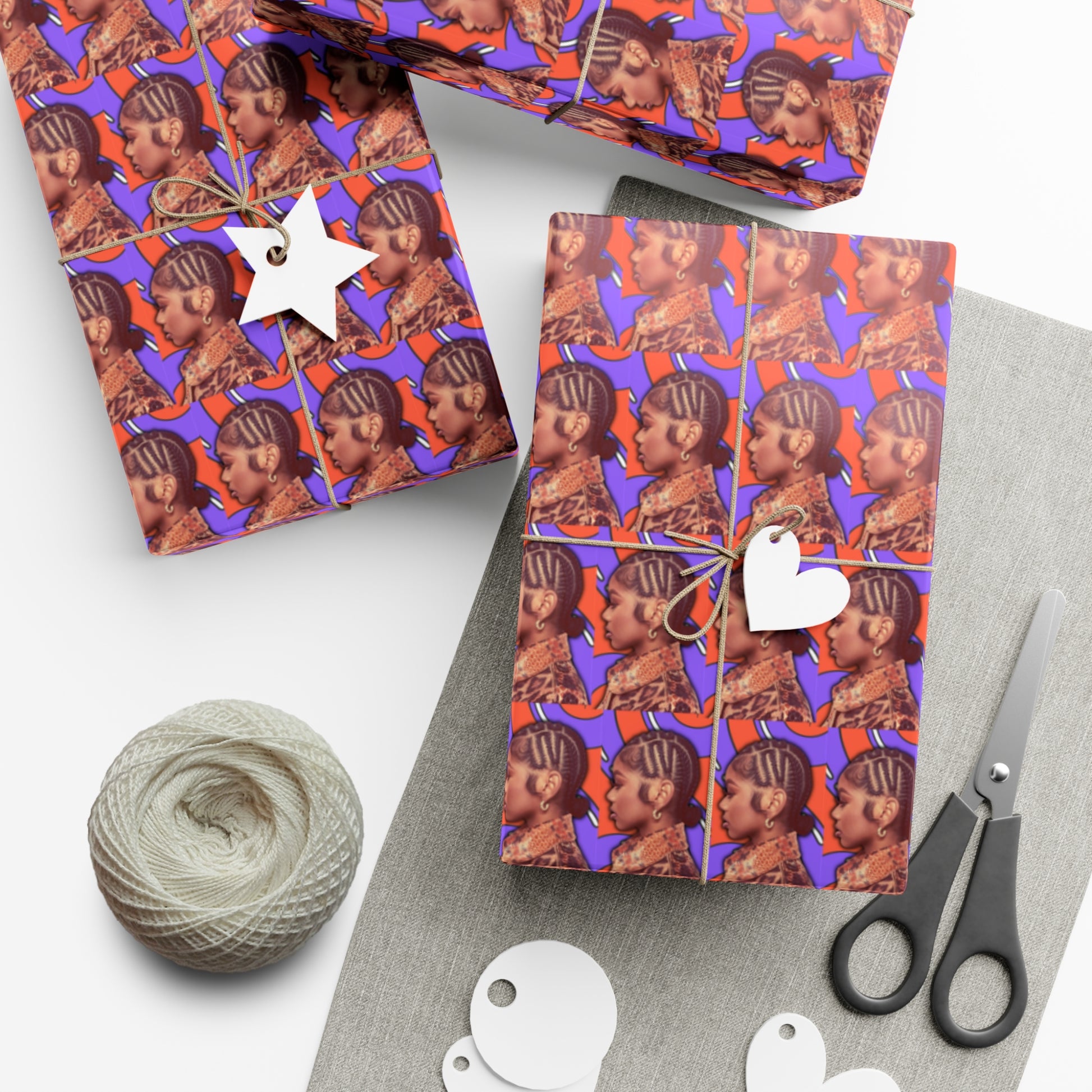 J Love “2D” Gift Wrap - Work Of Art Co