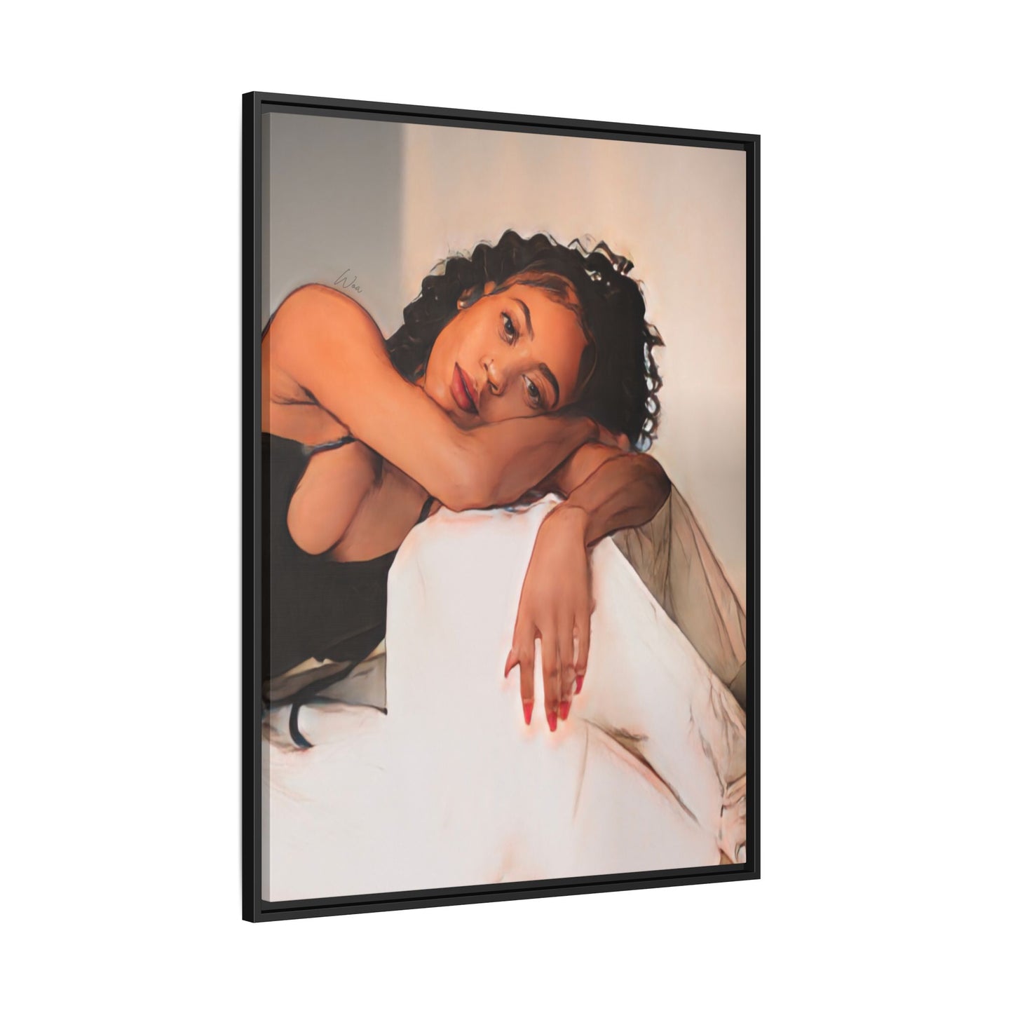 Chey “Feels ll" Framed Canvas - Work Of Art Co