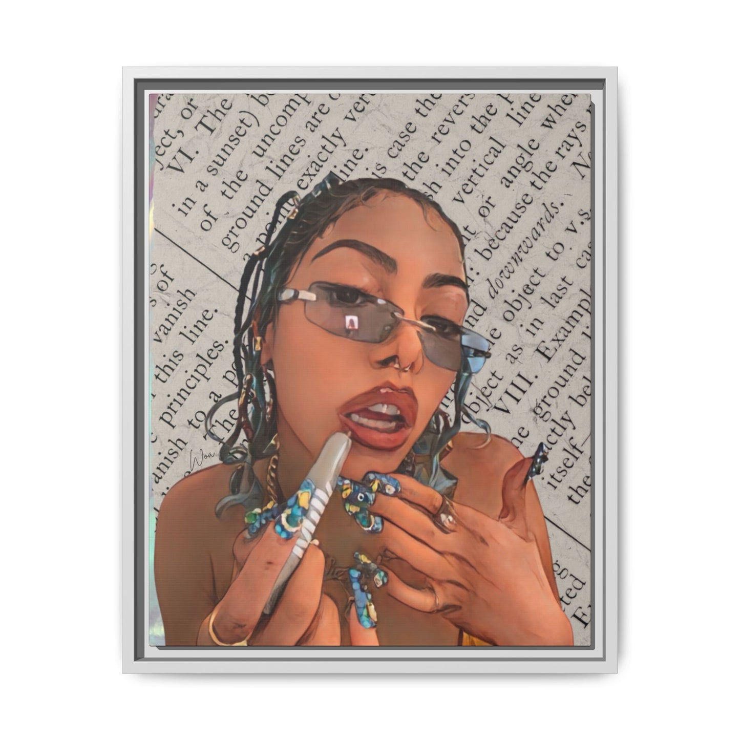 “Trending Topic” Framed Canvas - Work Of Art Co