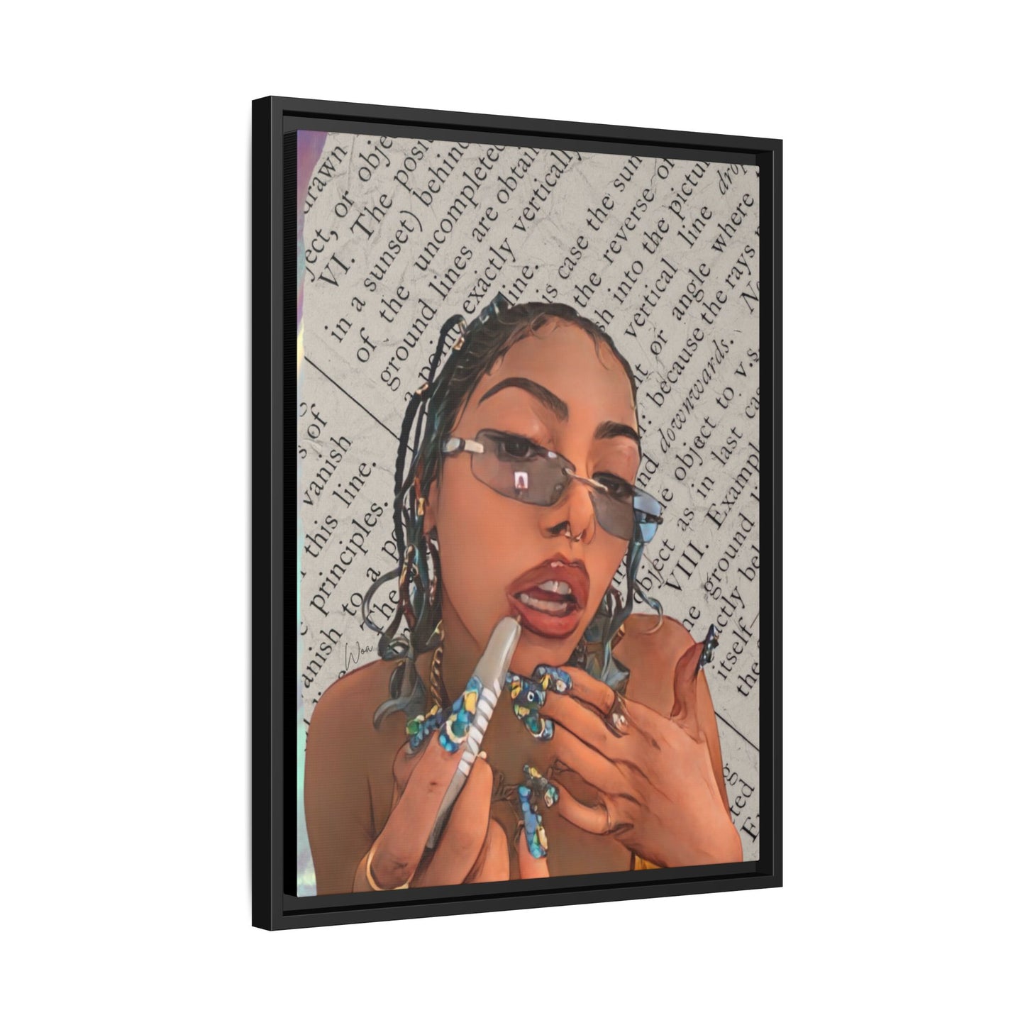 “Trending Topic” Framed Canvas - Work Of Art Co