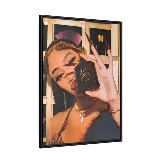 “Smell Like Money” Framed Canvas - Work Of Art Co