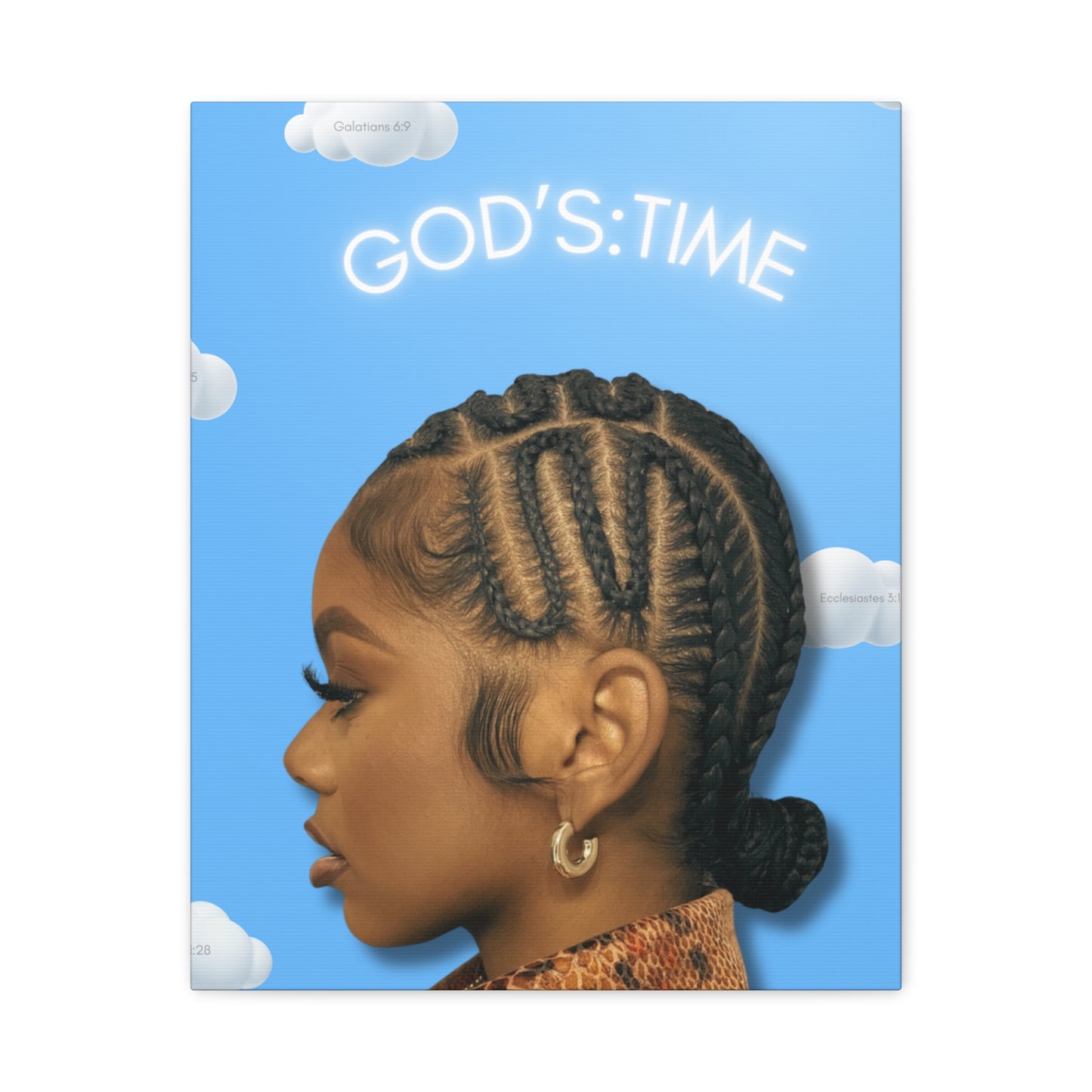 J Love “God’s Time“ Canvas - Work Of Art Co