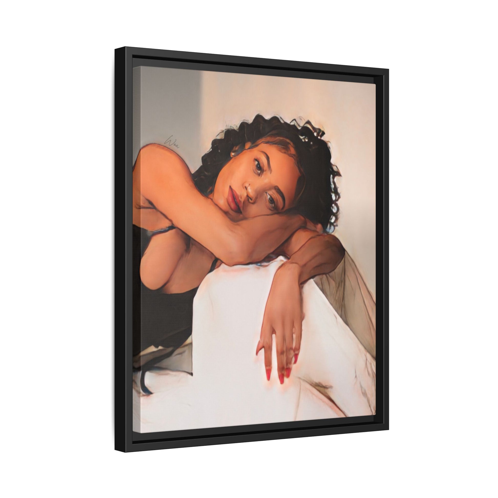 Chey “Feels ll" Framed Canvas - Work Of Art Co