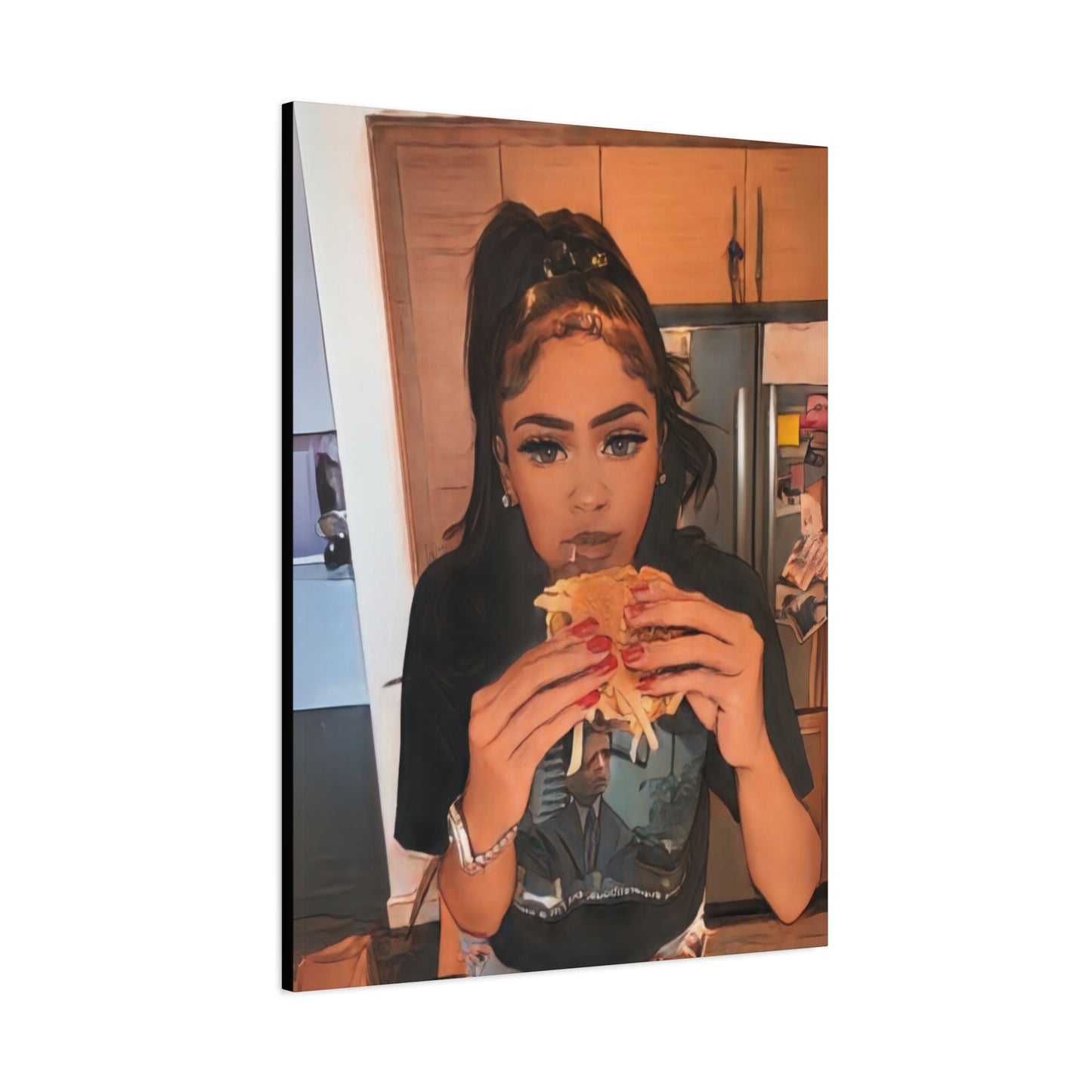 “Burgers & Baddies” Canvas - Work Of Art Co