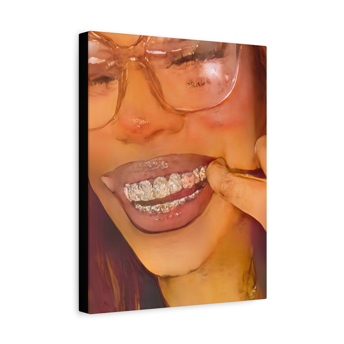 “Princess Grillz” Canvas - Work Of Art Co