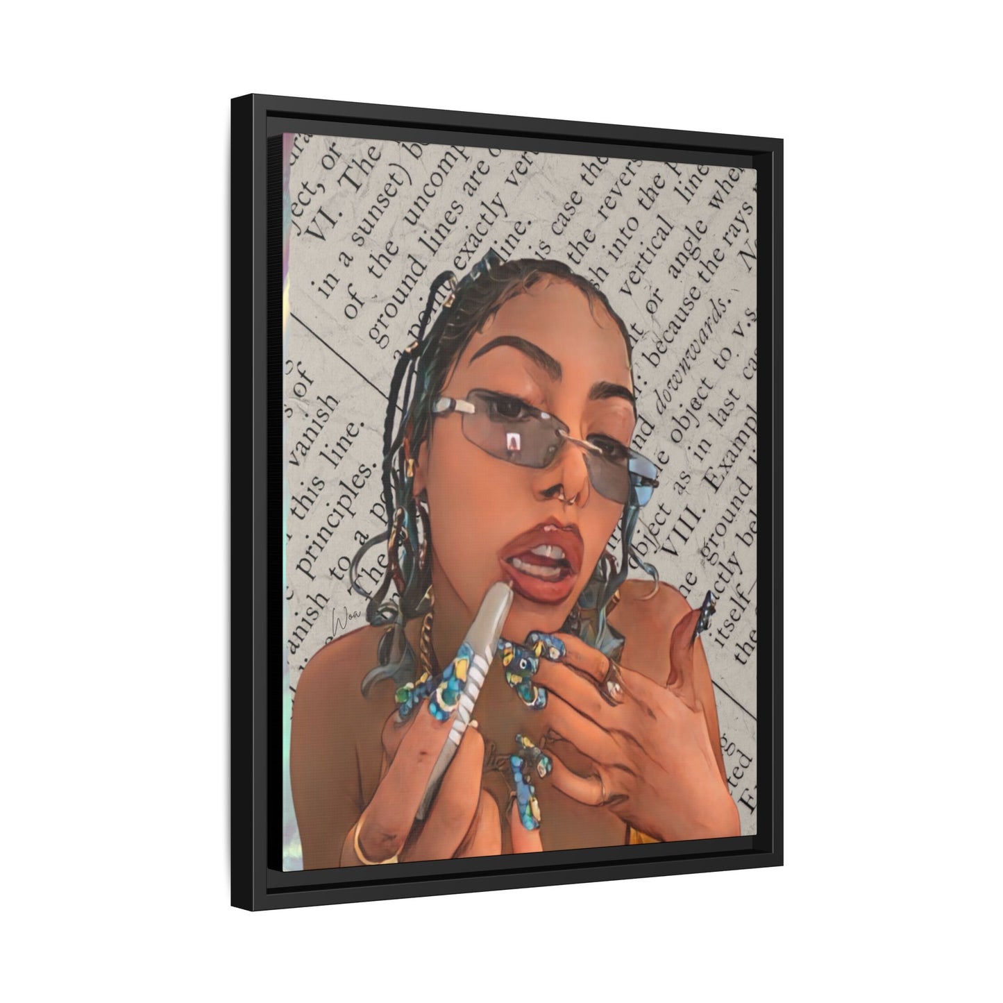 “Trending Topic” Framed Canvas - Work Of Art Co