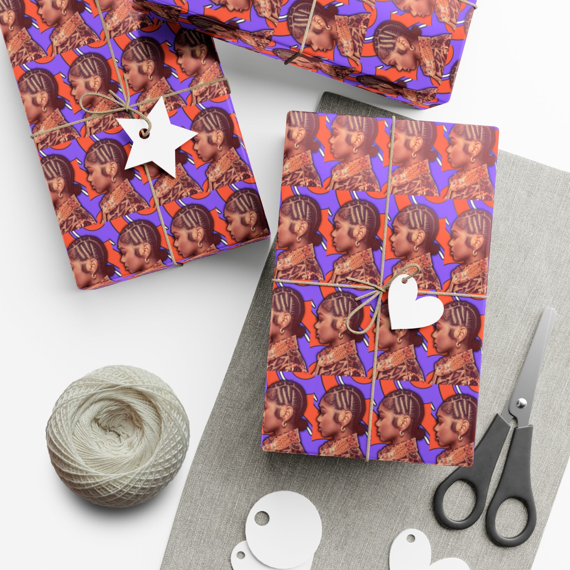 J Love “2D” Gift Wrap - Work Of Art Co