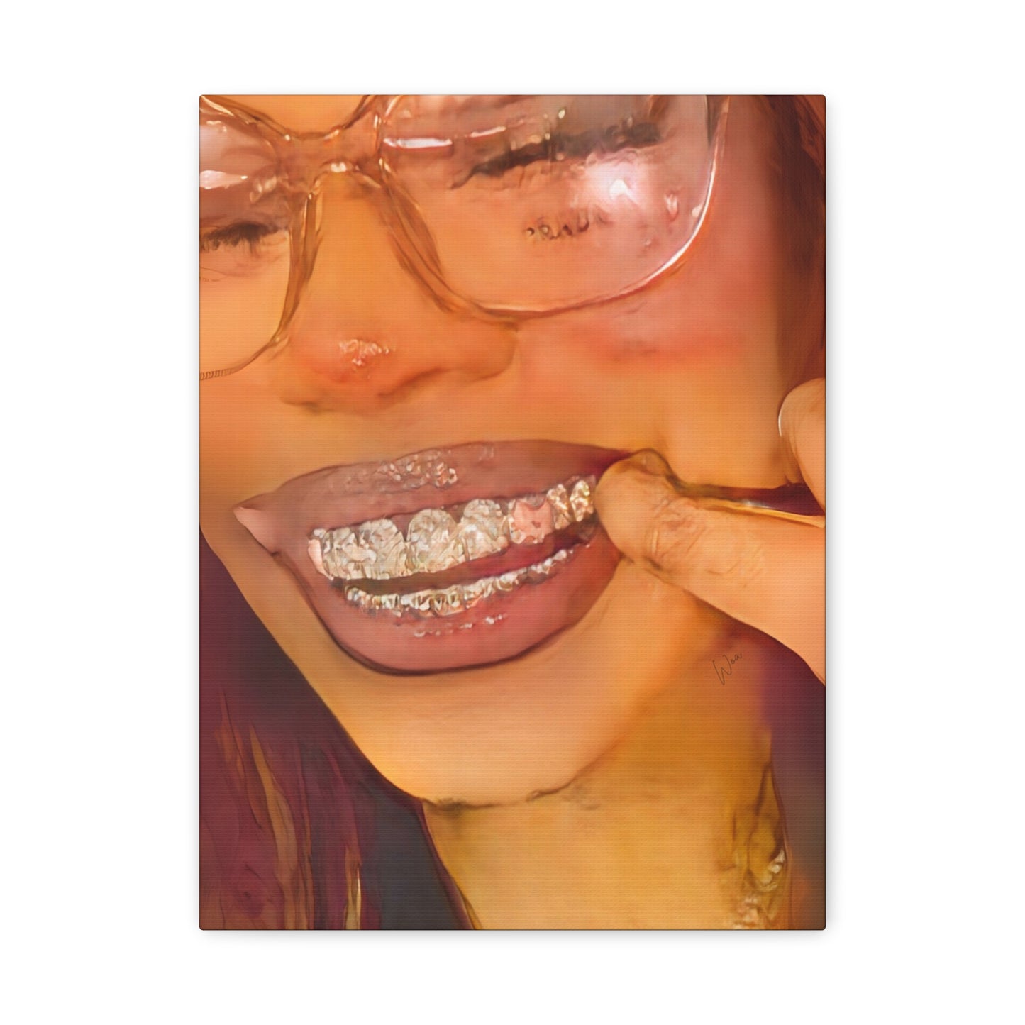 “Princess Grillz” Canvas - Work Of Art Co