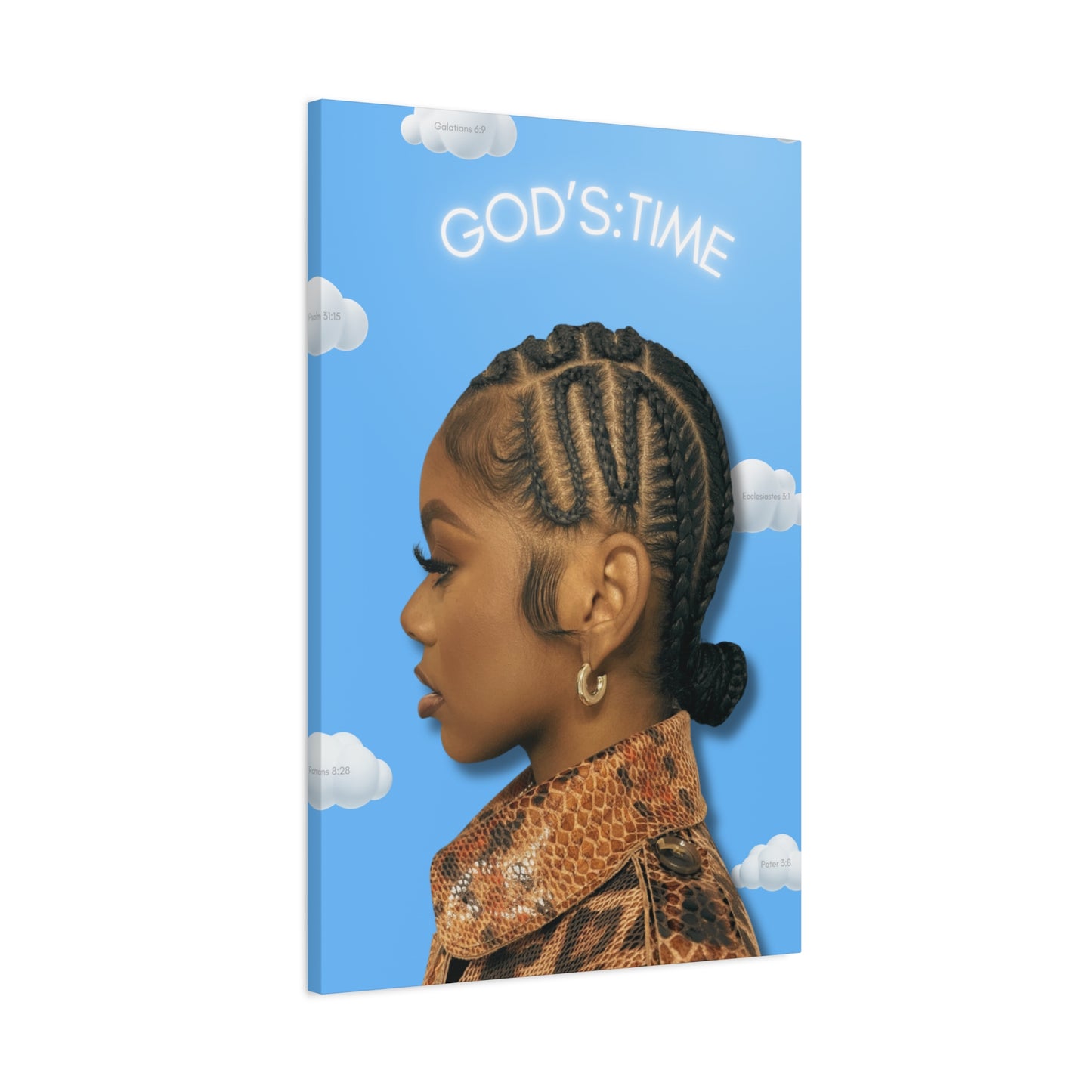 J Love “God’s Time“ Canvas - Work Of Art Co