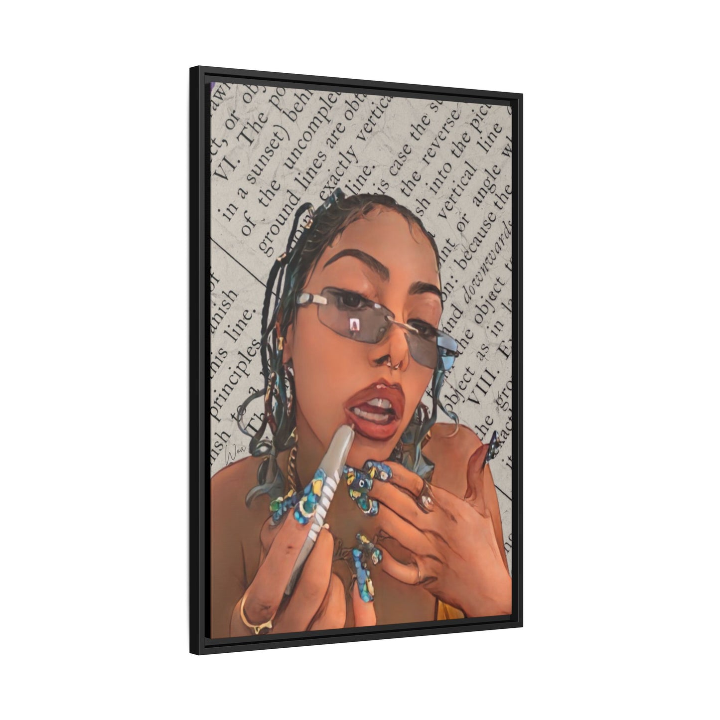 “Trending Topic” Framed Canvas - Work Of Art Co