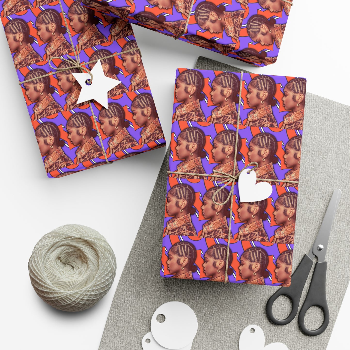 J Love “2D” Gift Wrap - Work Of Art Co