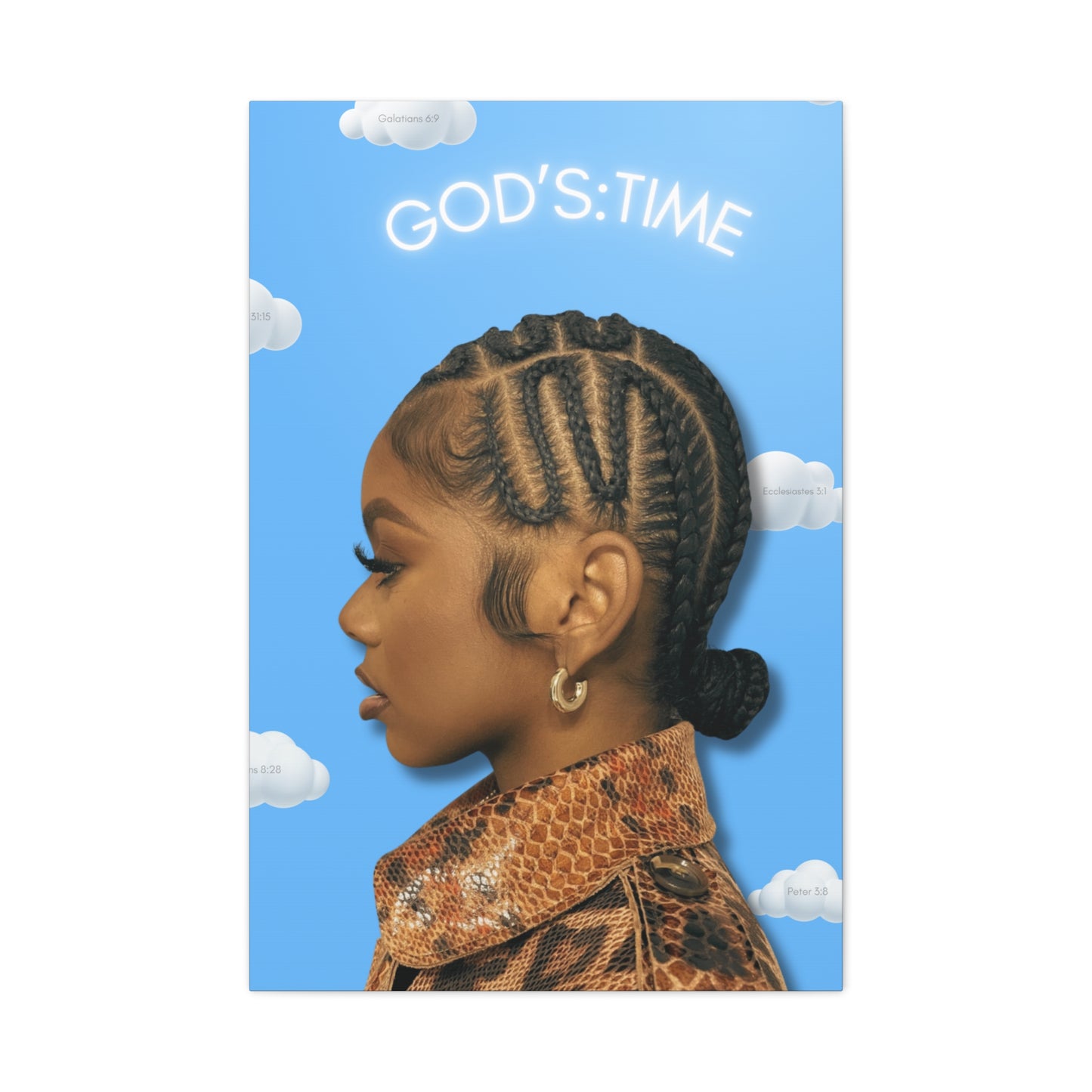 J Love “God’s Time“ Canvas - Work Of Art Co