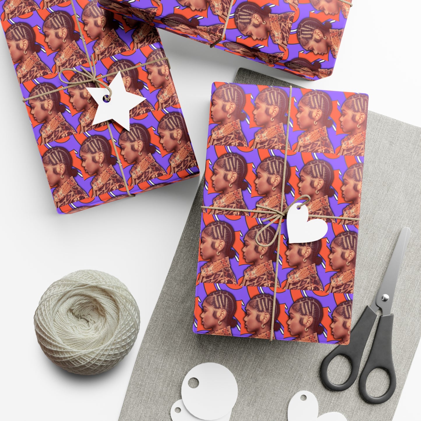 J Love “2D” Gift Wrap - Work Of Art Co