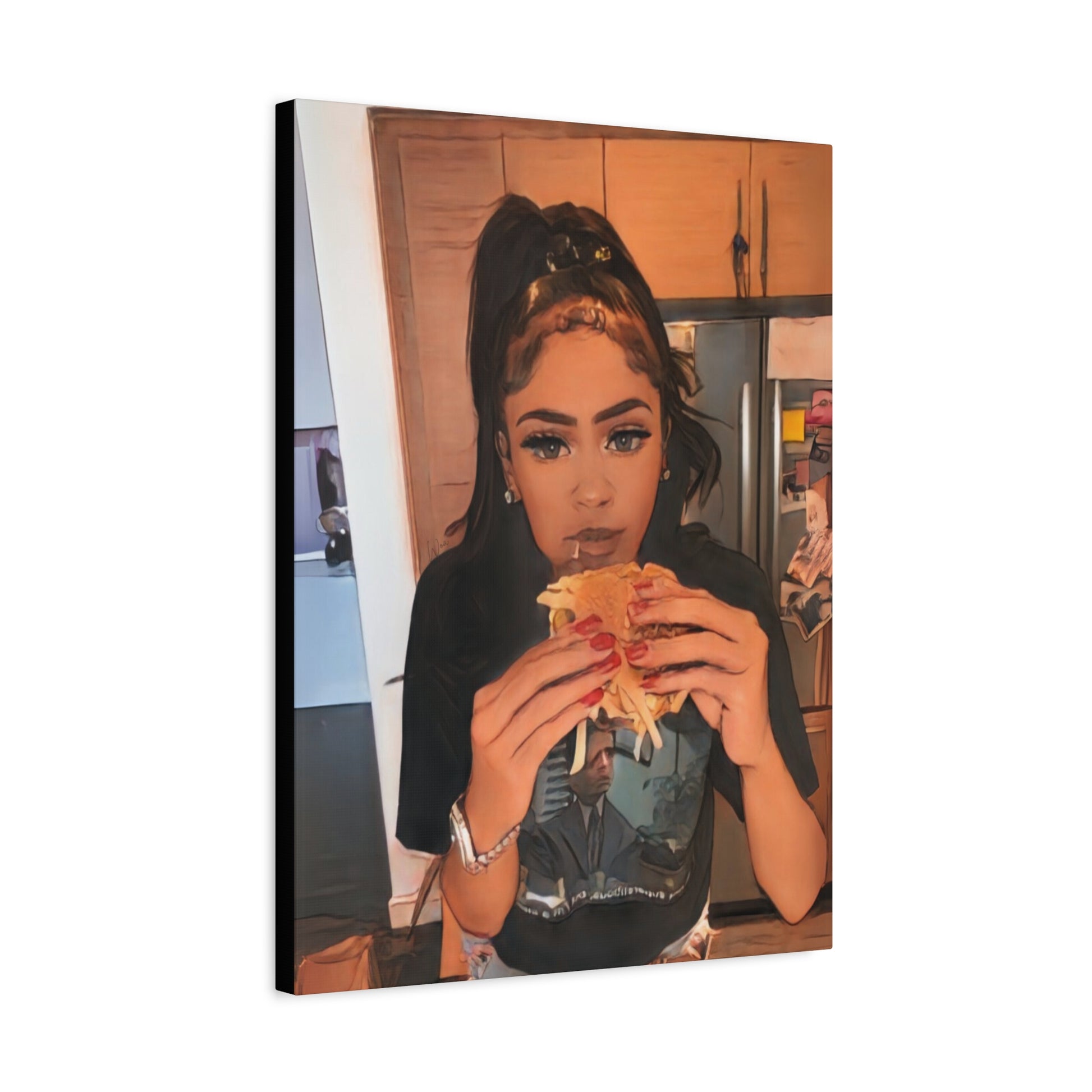 “Burgers & Baddies” Canvas - Work Of Art Co