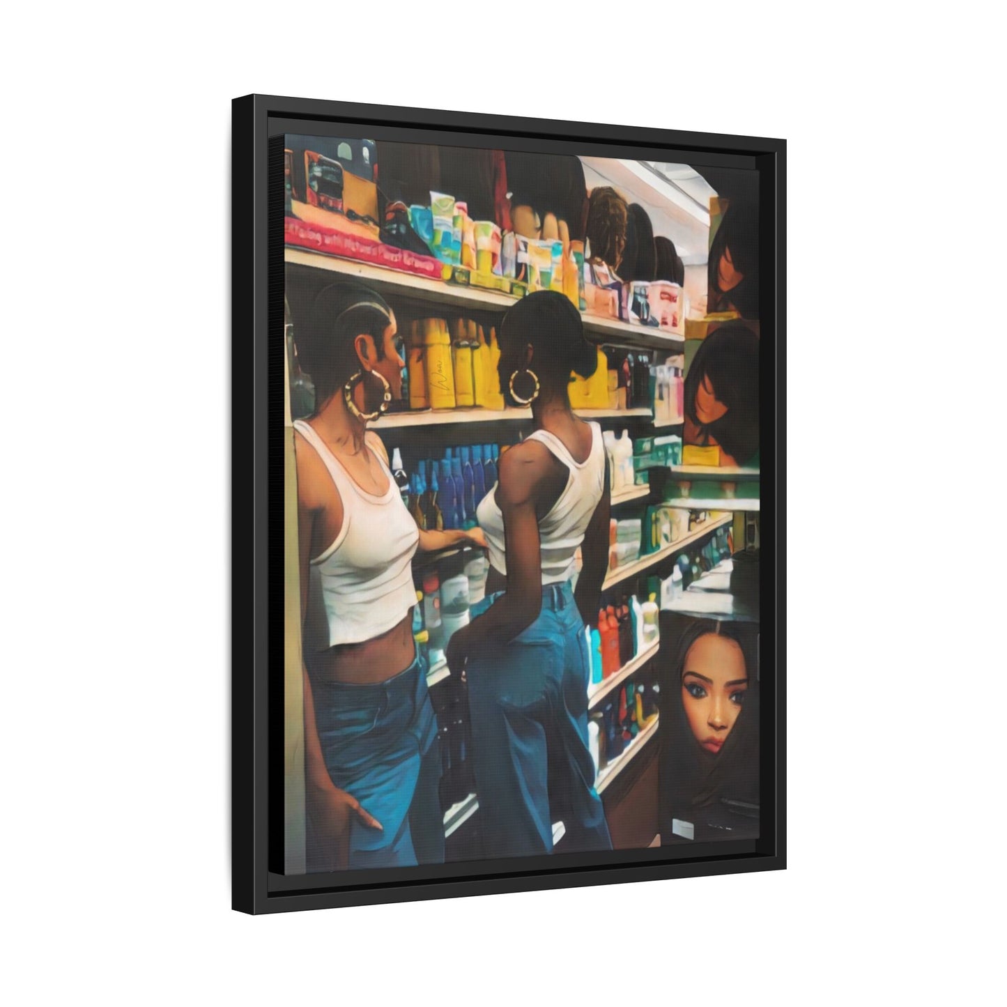 “Beauty Supply” Framed Canvas - Work Of Art Co