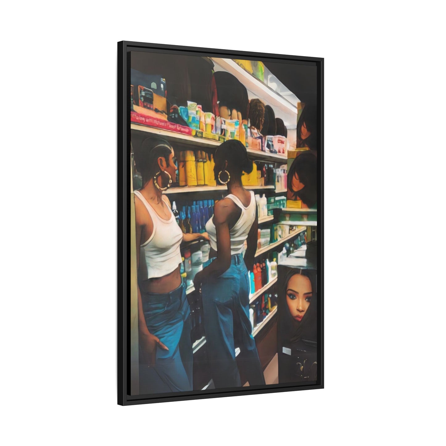 “Beauty Supply” Framed Canvas - Work Of Art Co