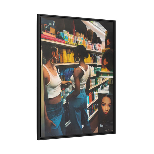 “Beauty Supply” Framed Canvas - Work Of Art Co