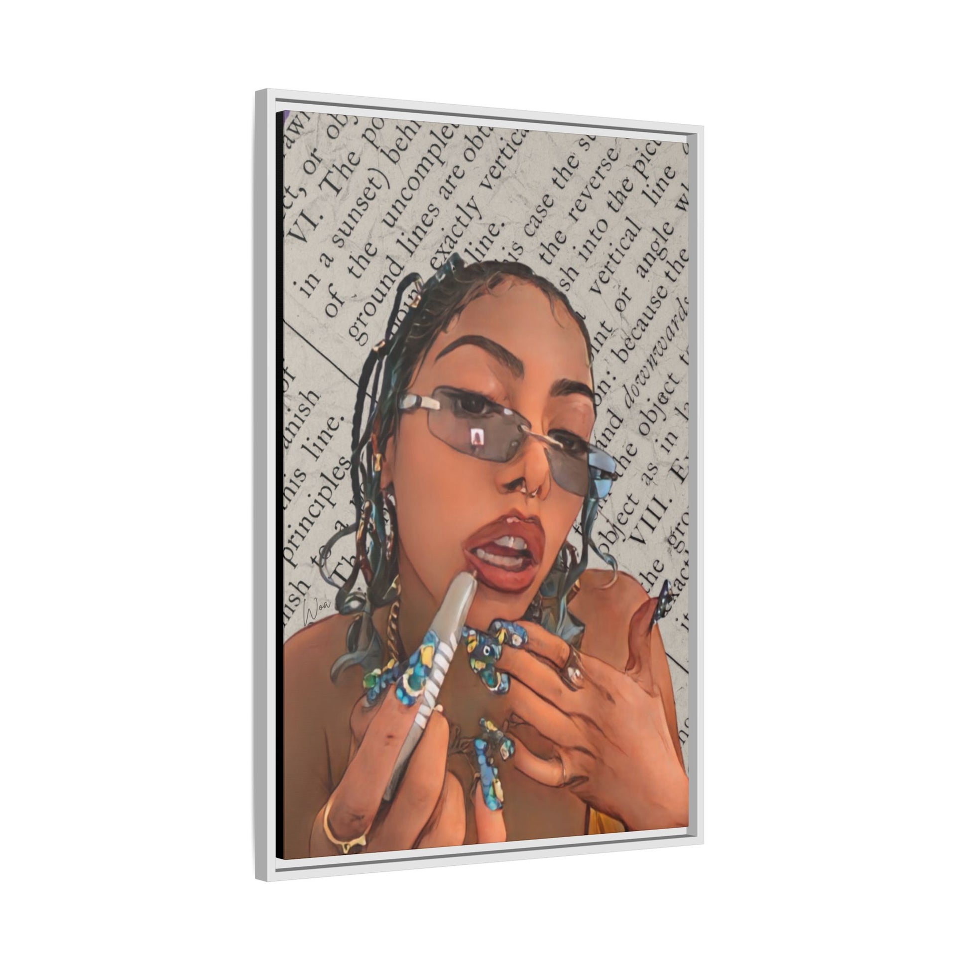 “Trending Topic” Framed Canvas - Work Of Art Co