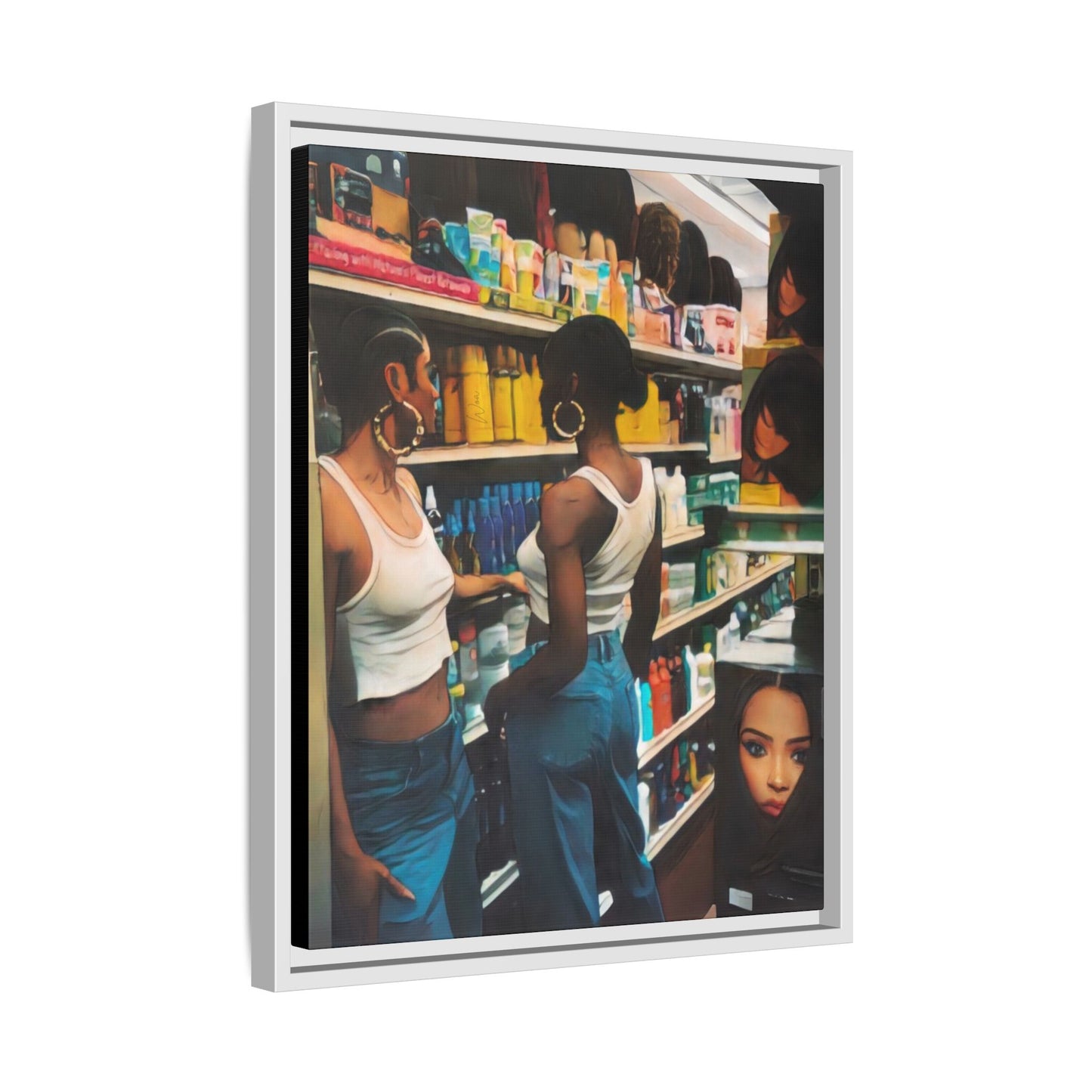 “Beauty Supply” Framed Canvas - Work Of Art Co