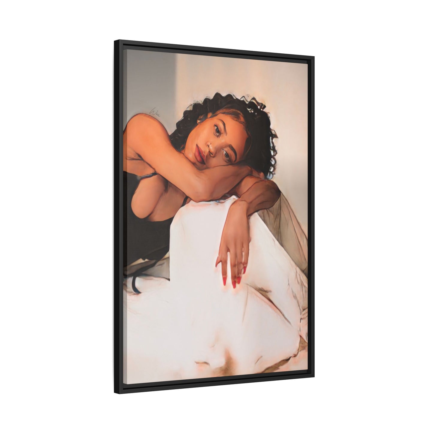 Chey “Feels ll" Framed Canvas - Work Of Art Co