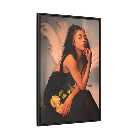 Chey “Feels" Framed Canvas - Work Of Art Co