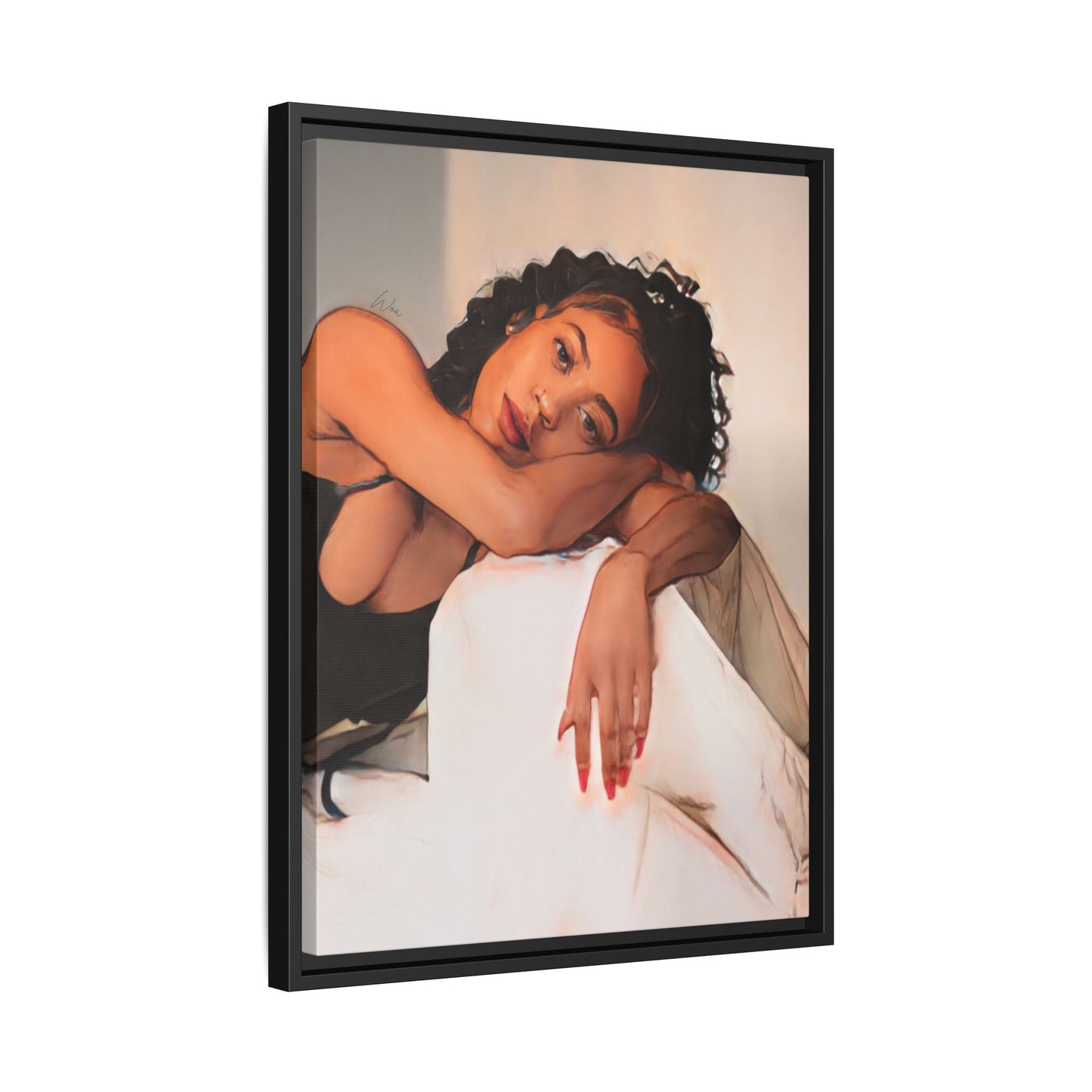 Chey “Feels ll" Framed Canvas - Work Of Art Co