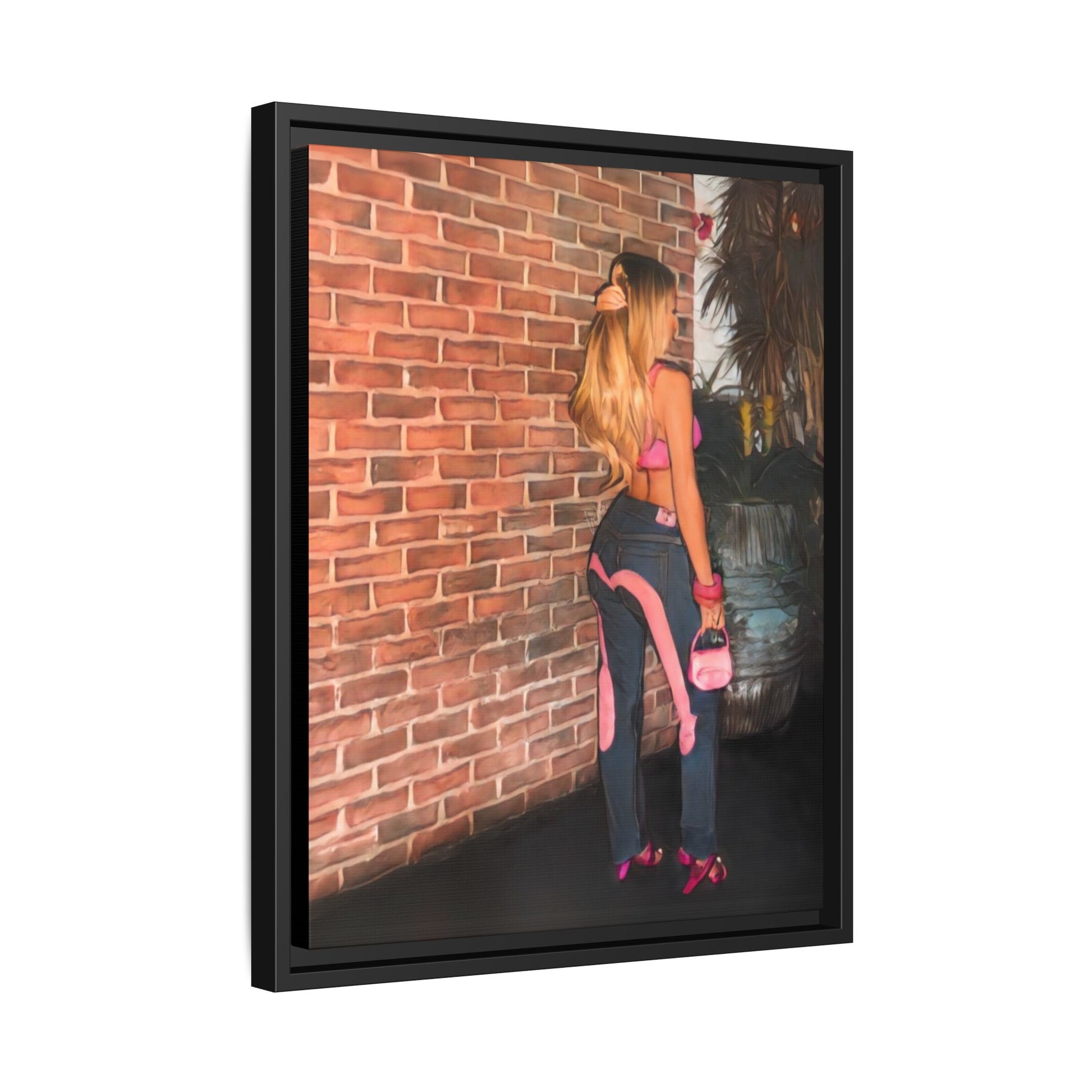 “The Pink“ Framed Canvas - Work Of Art Co