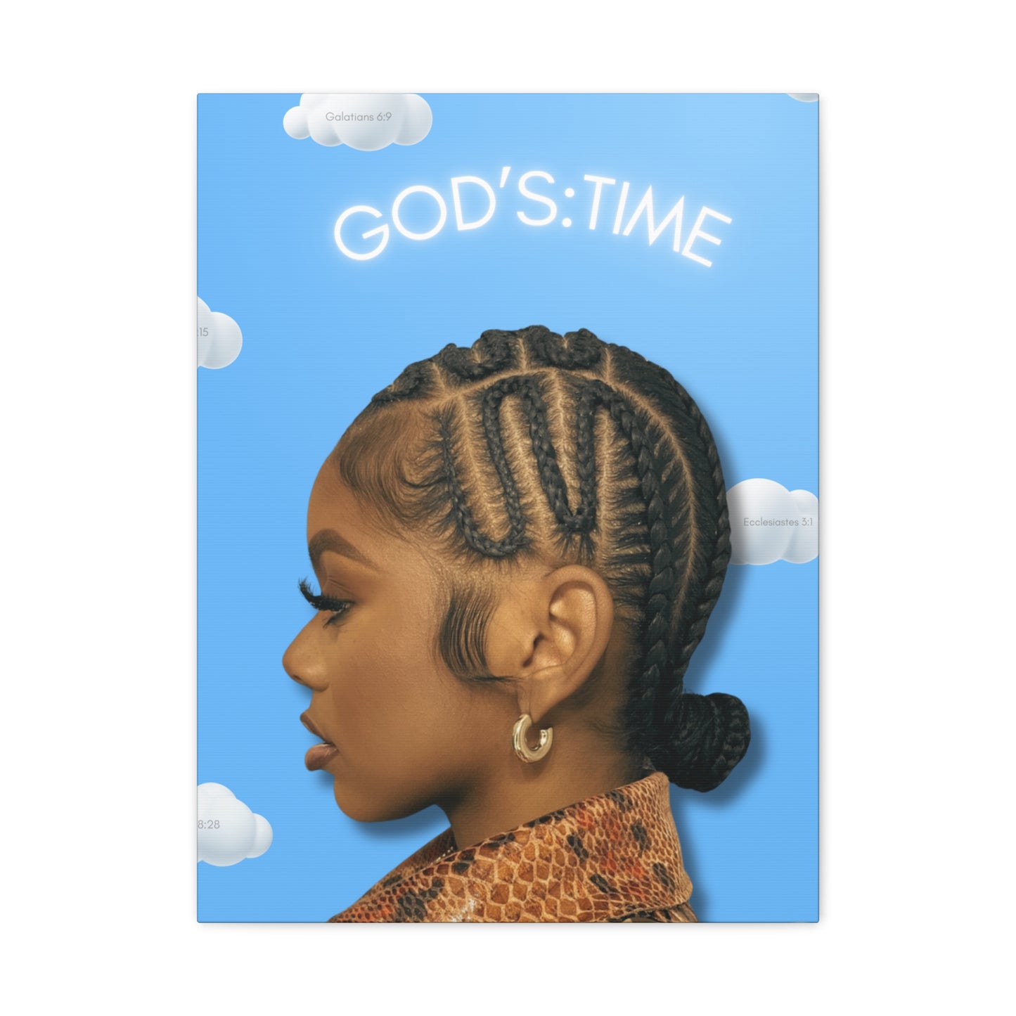 J Love “God’s Time“ Canvas - Work Of Art Co