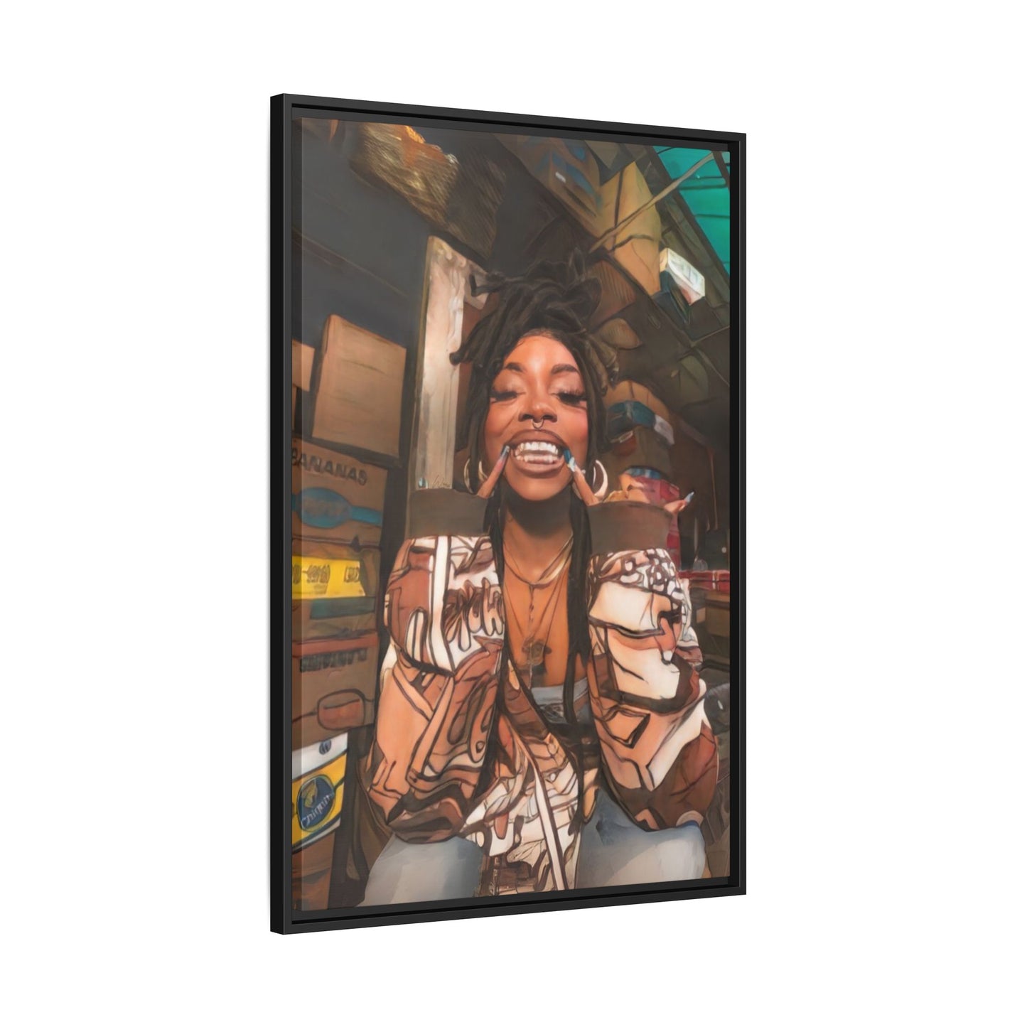 “She Dope ll” Framed Canvas - Work Of Art Co